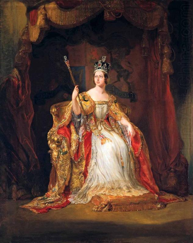 George Hayter Coronation portrait of Queen Victoria oil painting picture